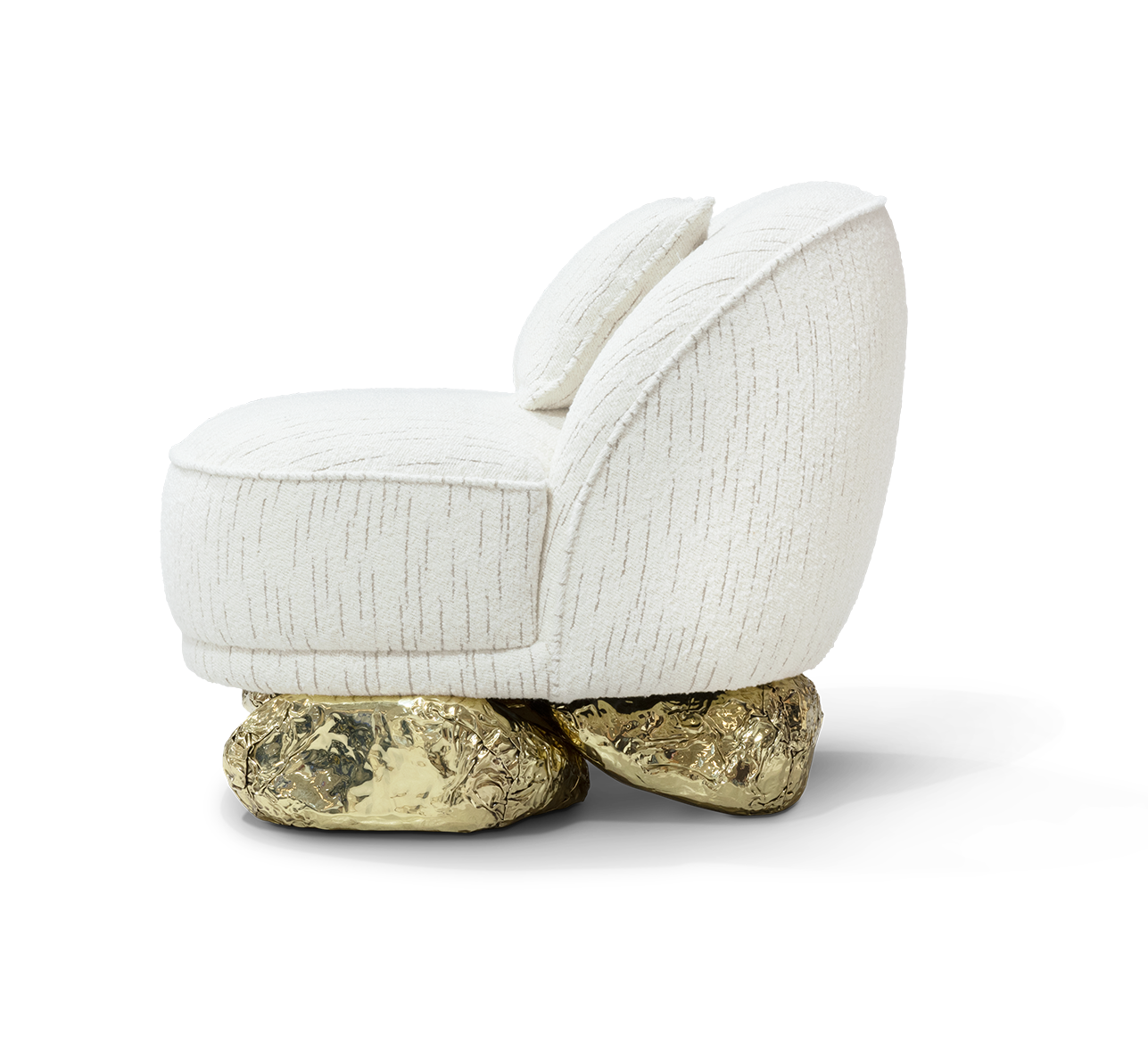 Fauteuil blanc Angora