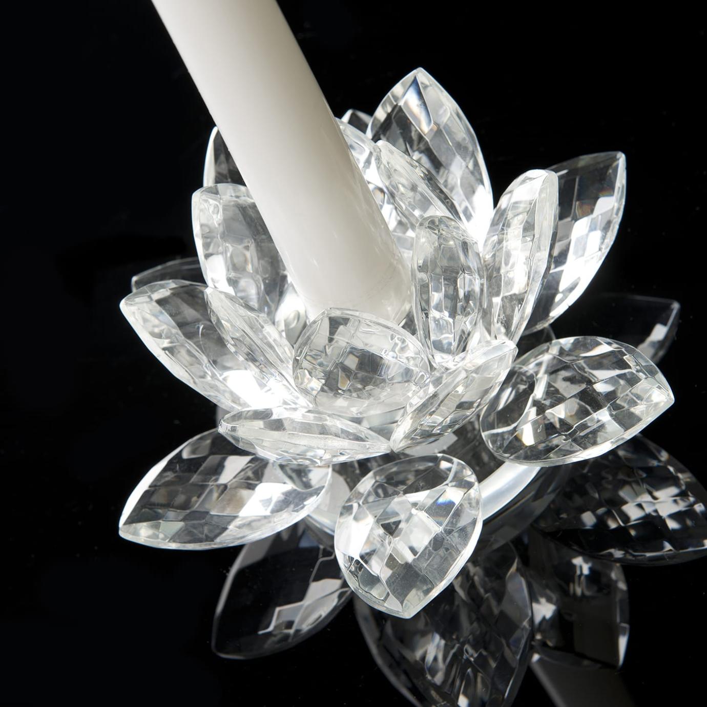 Lotus Crystal kaarsenhouder