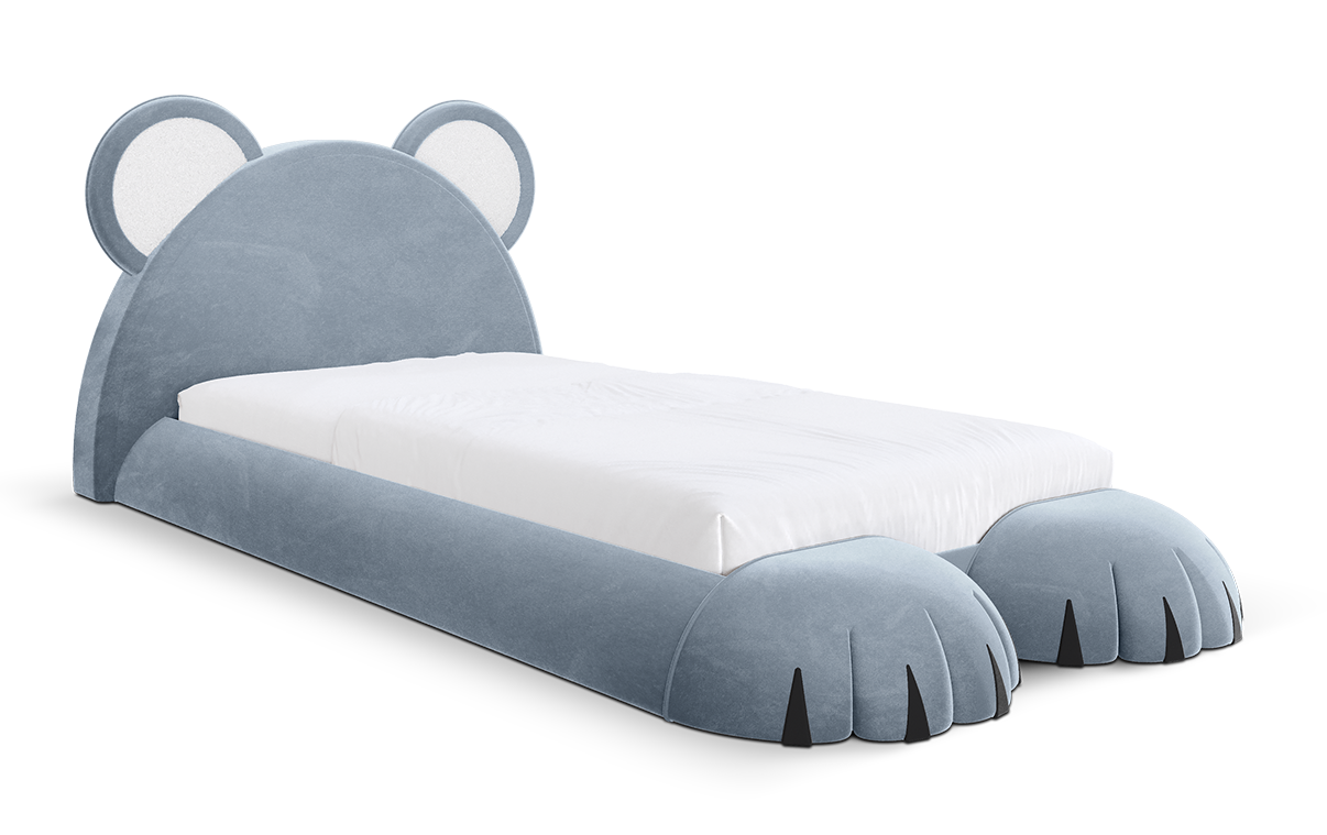 Pluizige welp bed