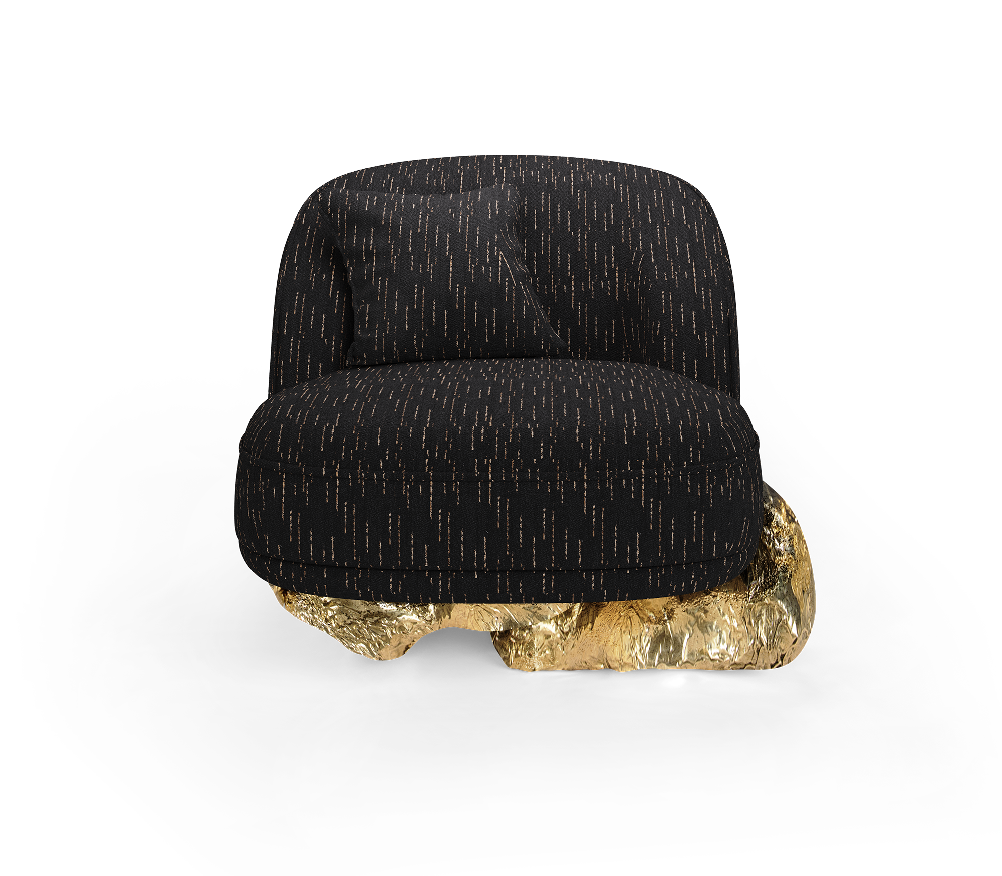 Fauteuil noir Angora II
