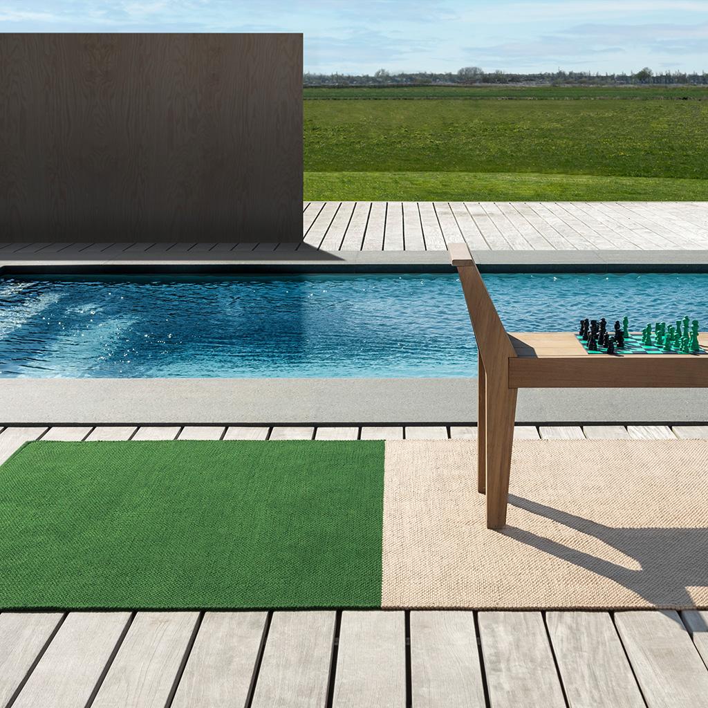Tapis d’extérieur Deck vert printanier | Taille: 250 × 350 cm
