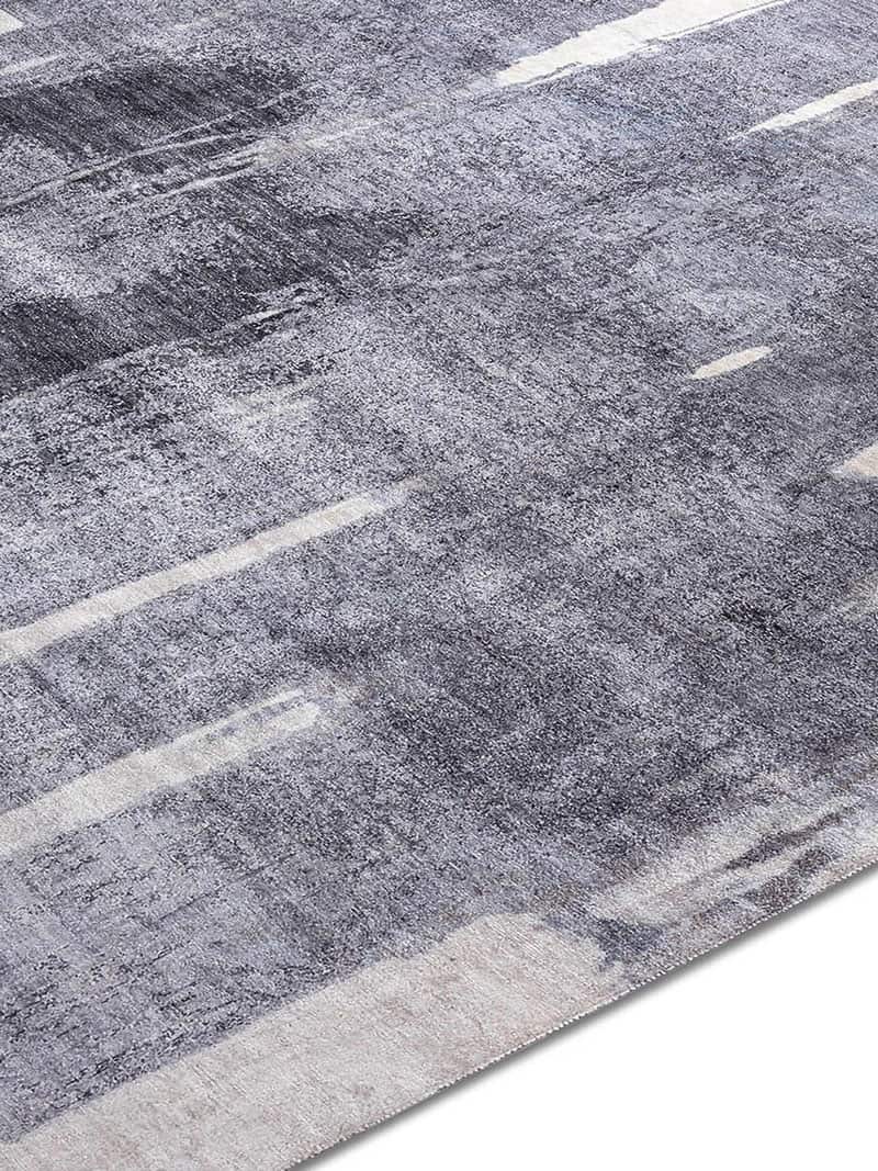 Dark Grey handgeweven vloerkleed | Maat: 140 × 210 cm