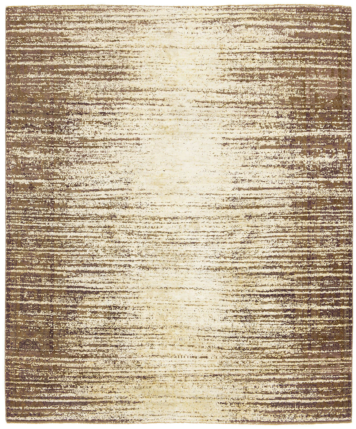 Tapis Mamluk Temple Stomped Reverse gris gris argenté en soie