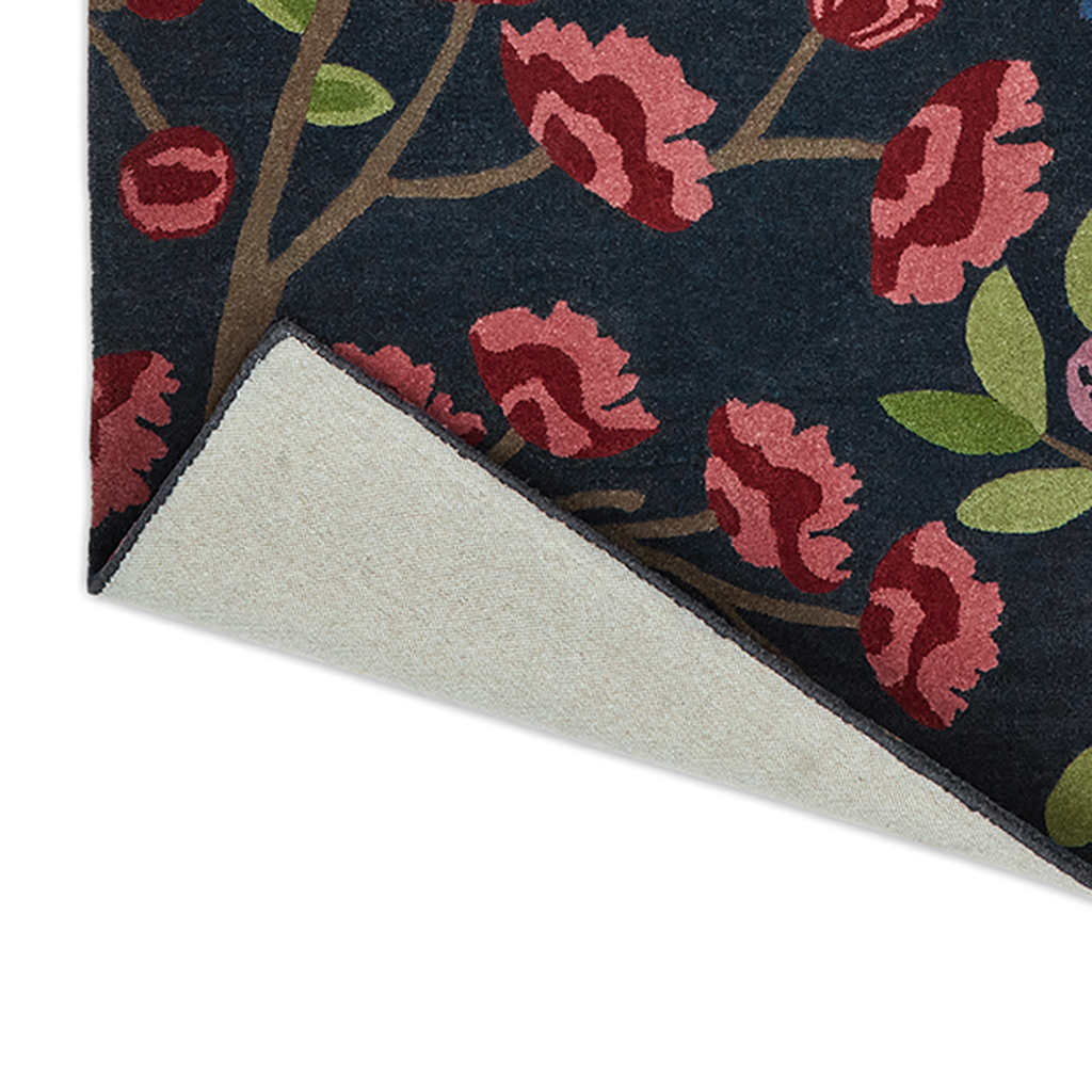 Tapis Foraging indigo | Taille: 140 × 200 cm