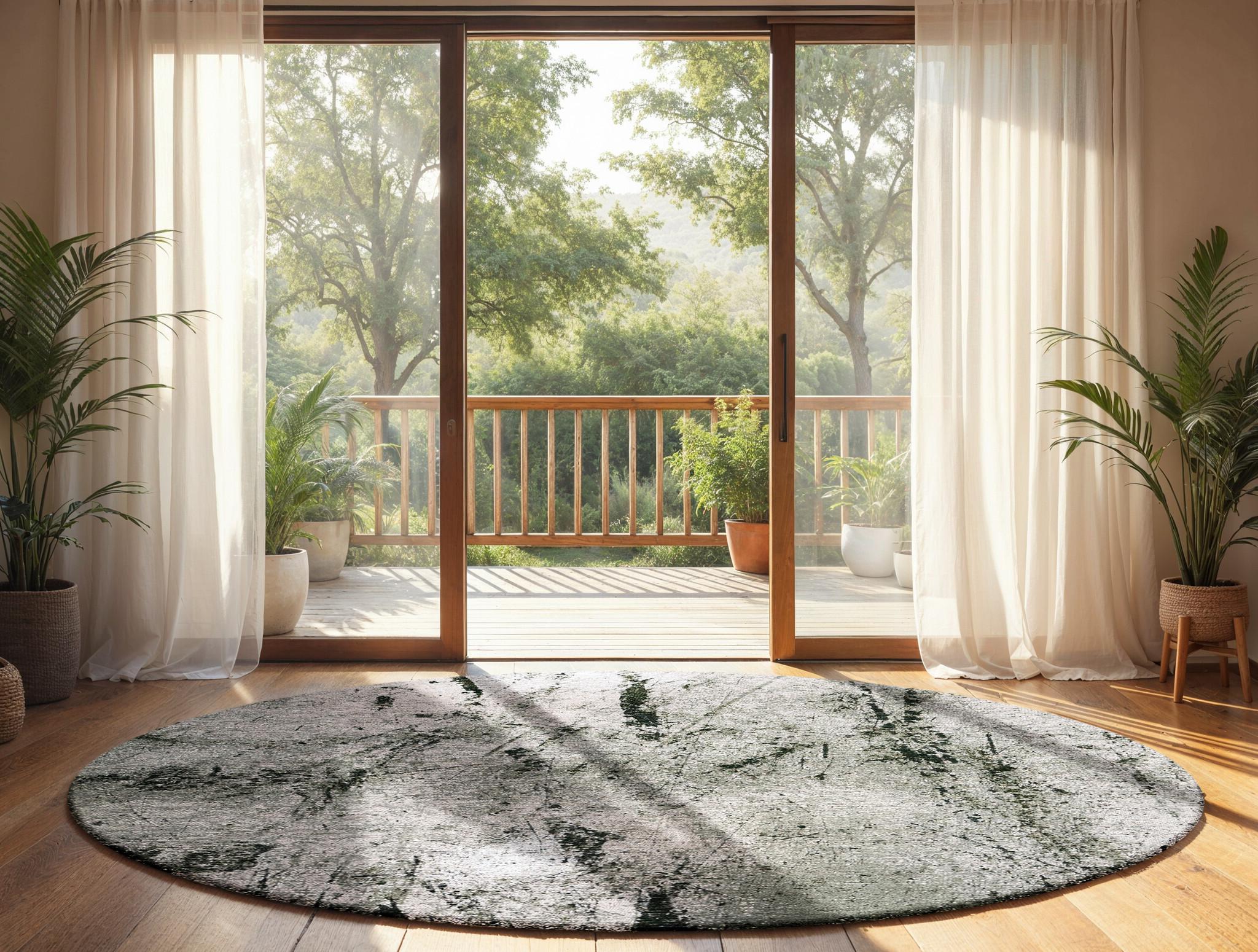 Tapis rond Tandoori | Taille: Ø 140 cm