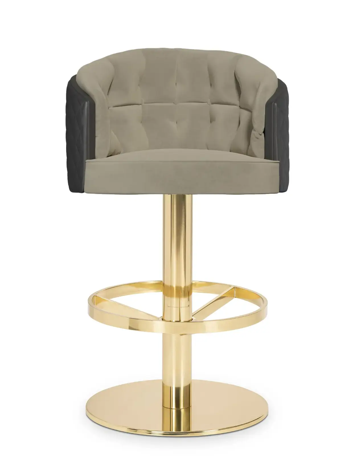 Chaise de bar pivotante de luxe