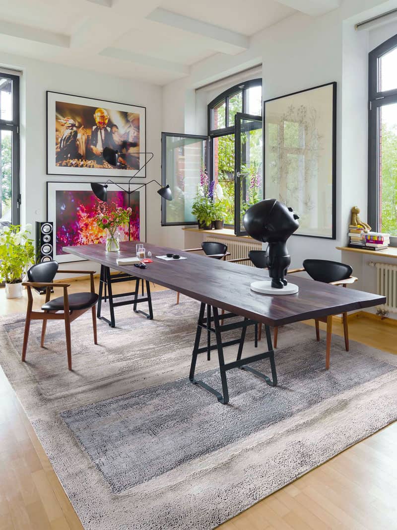 Zand handgemaakt luxe vloerkleed