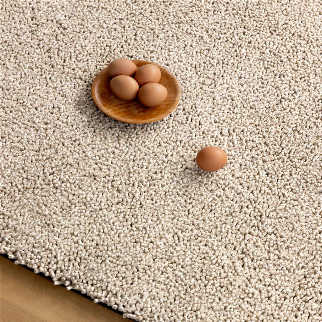 Tapis Origin Low Montagne brun en feutre | Taille: 170 × 240 cm