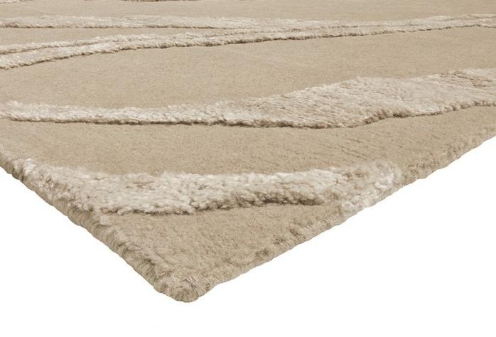 Modern handgeknoopt beige vloerkleed | Maat: 250 × 300 cm