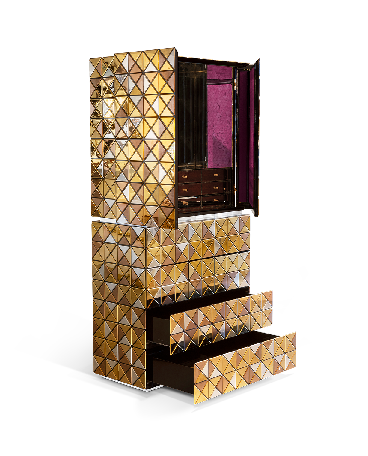 Armoire Mosaic II dorée
