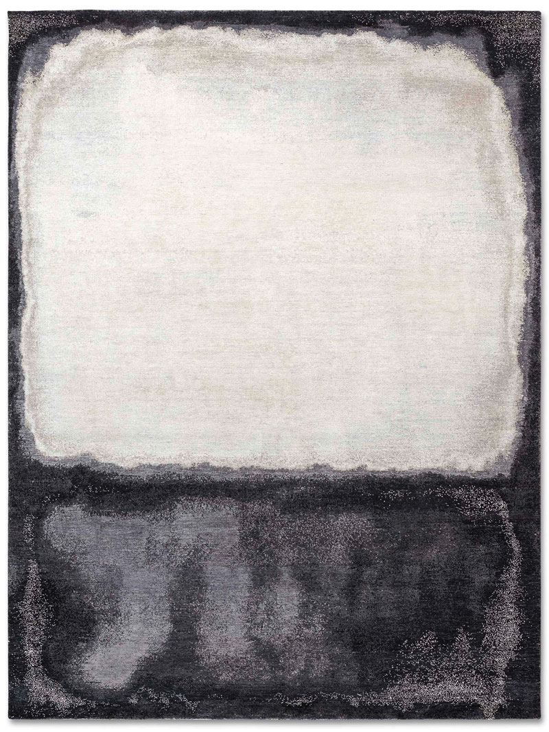 White Grey handgeweven tapijt | Maat: 305 × 427 cm