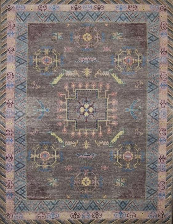 Tapis noué à la main Khotan laine