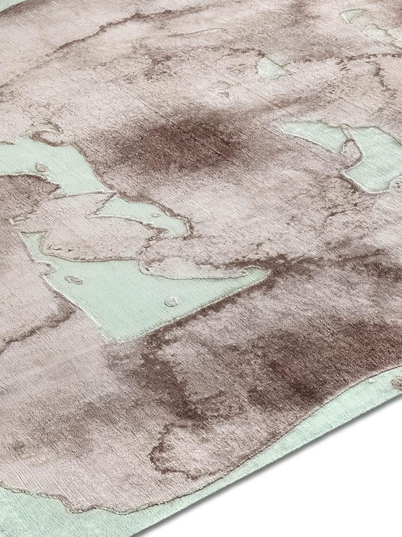 Tapis de luxe noué à la main Mono brun
