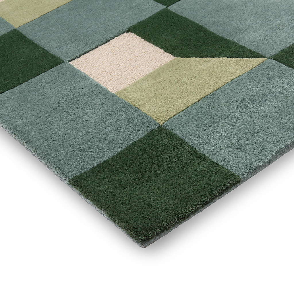 Tapis Blocks fougère | Taille: 140 × 200 cm