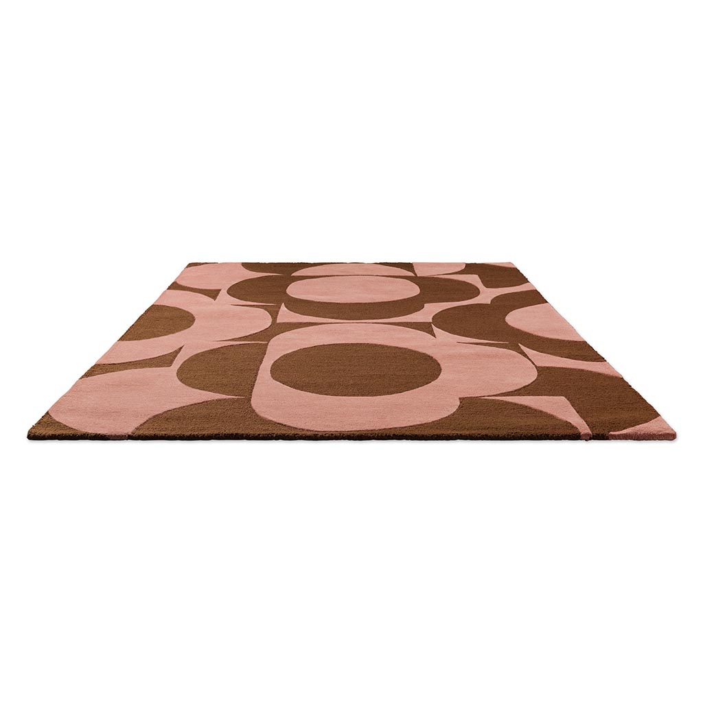 Prism Flower roze terracotta designer loper | Maat: 250 × 350 cm