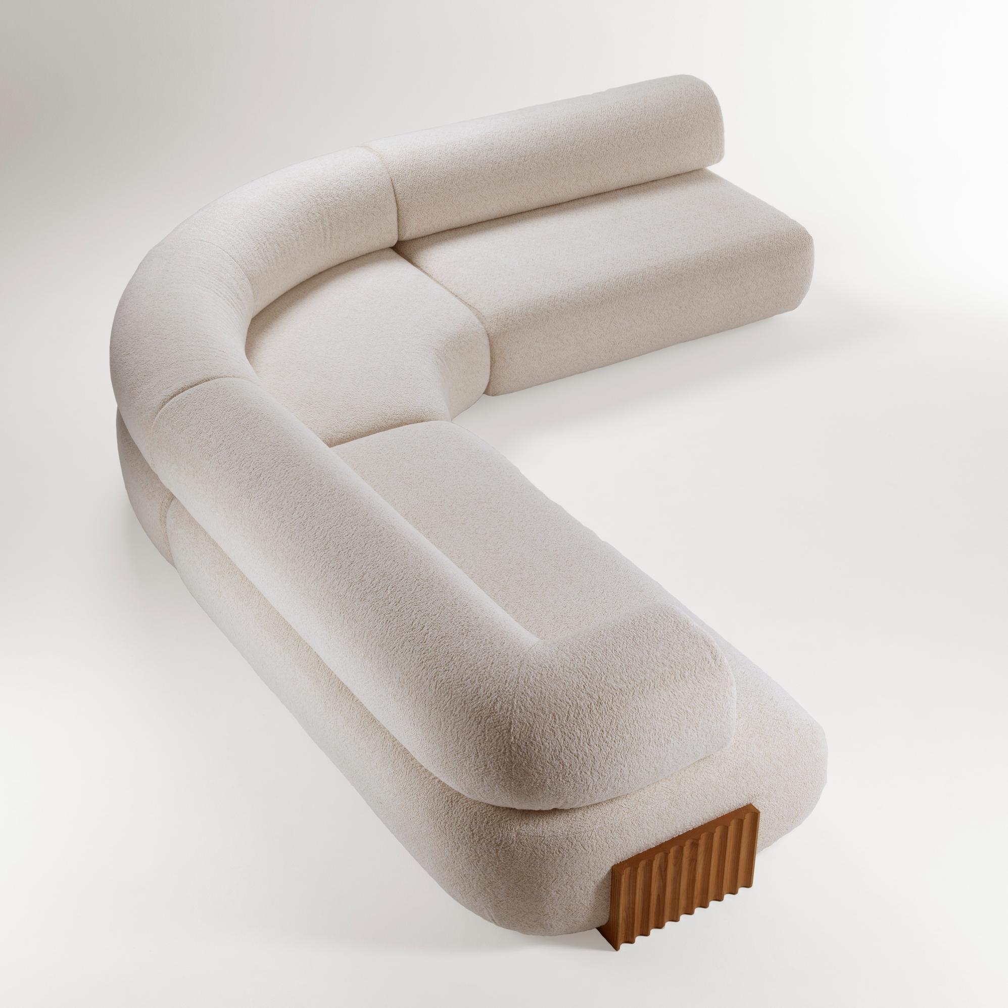 Canapé modulable en bois Carmel