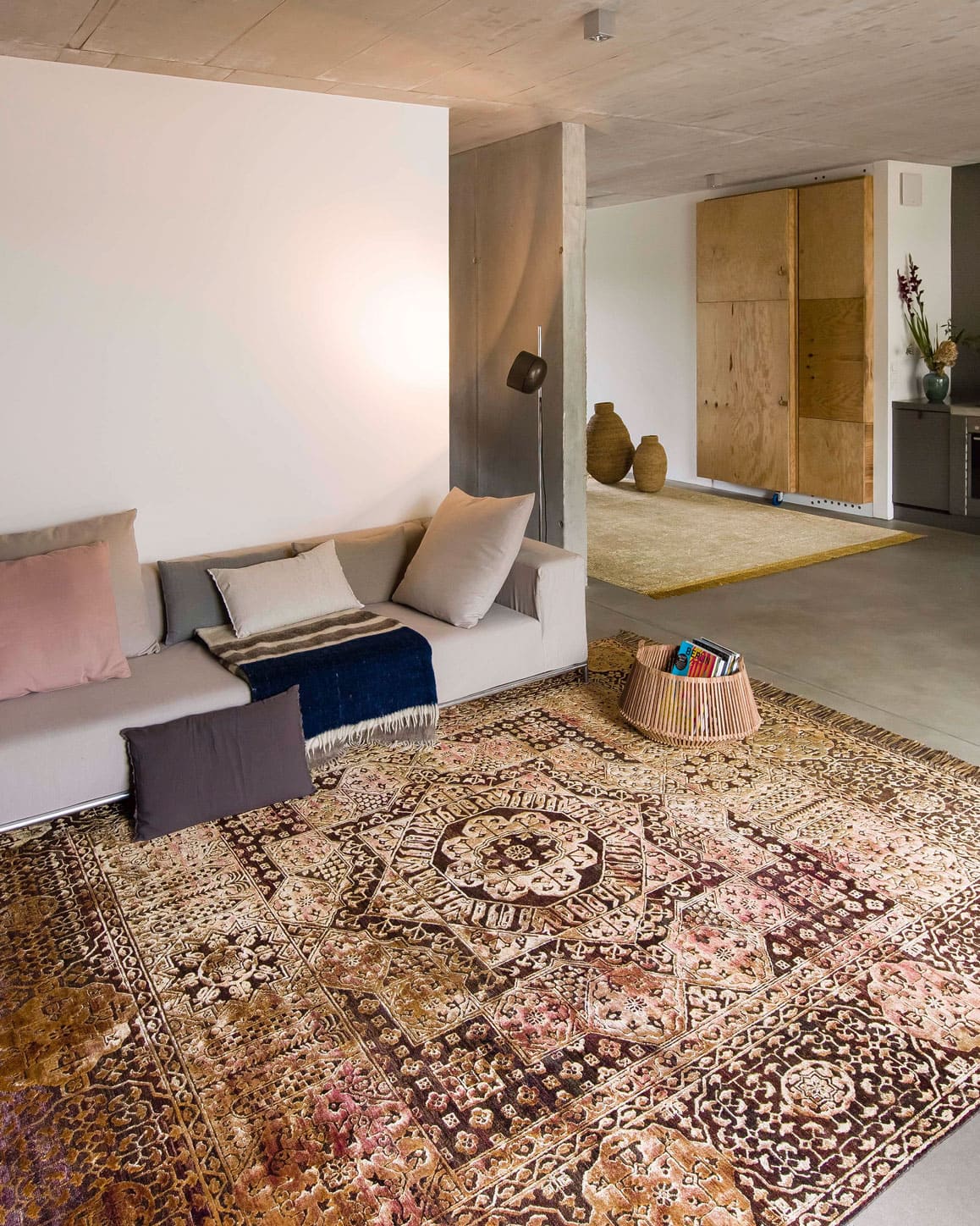 Tapis tissé main Strawberry Gold