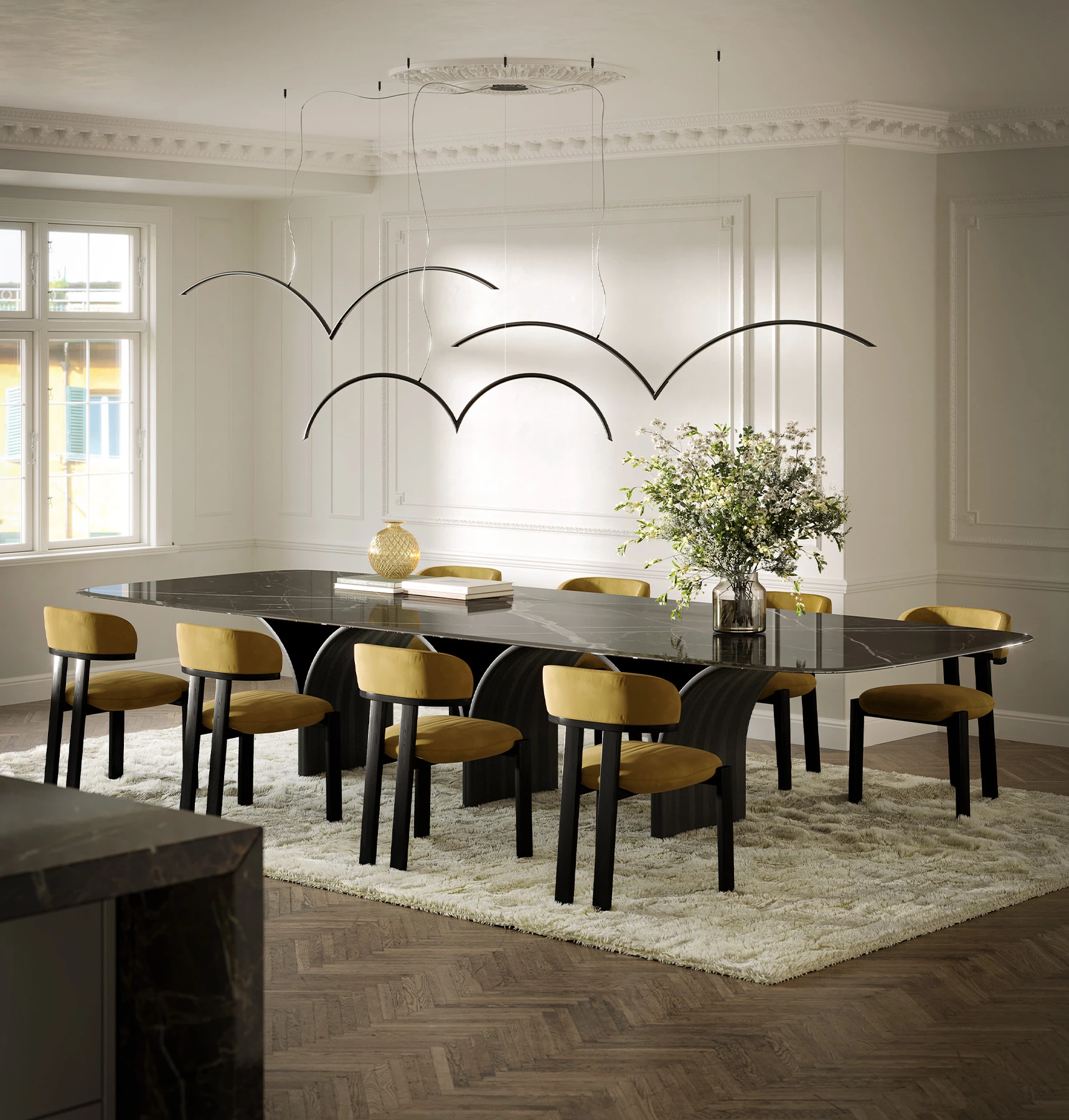 Grande table à manger Arco