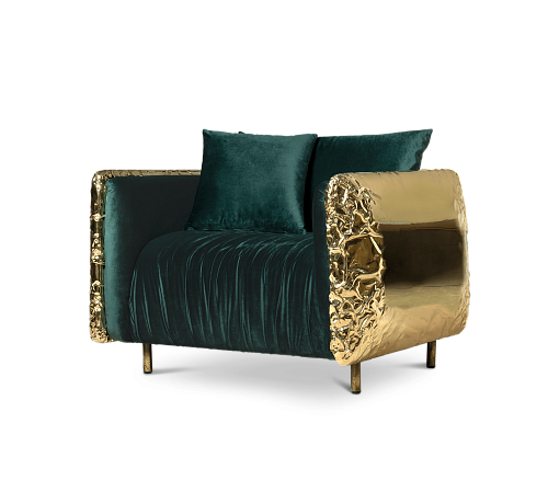 Fauteuil vert Imperia