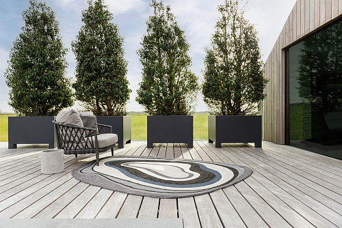 Habitat Aura grijs outdoor vloerkleed