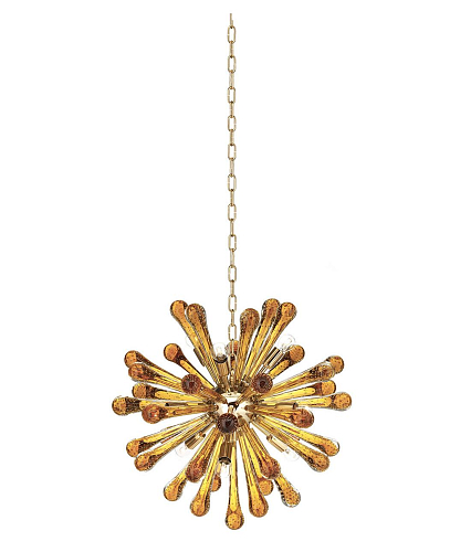 Sputnik gouden kroonluchter