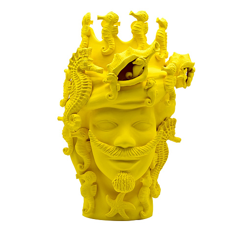 Sculpture jaune Moorkop