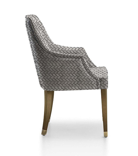 Affair fauteuil met gestoffeerde schaal