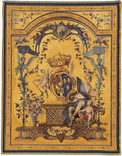 Tapisserie murale Dame aux armoiries