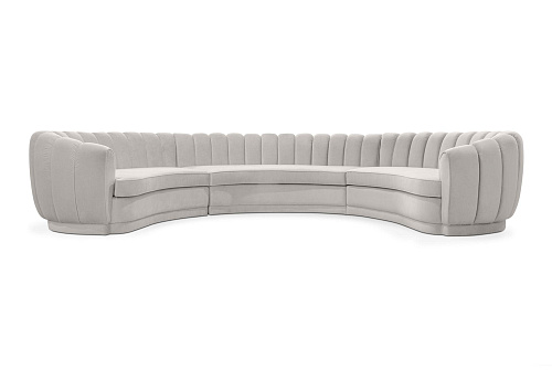 Refined ronde driezitsbank