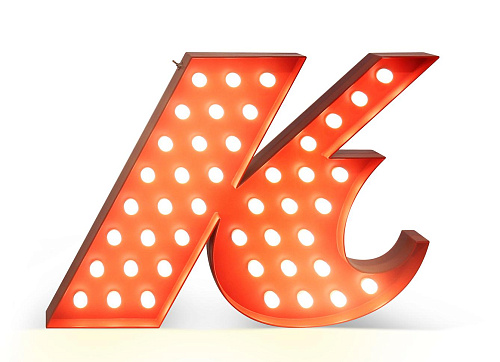 Kinetic letter K