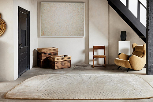 Geometry zand handgetuft vloerkleed