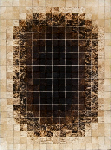 Mosaic koeienhuid vloerkleed