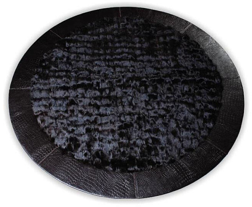 rond Croco bont vloerkleed