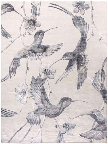 Hummingbirds handgeknoopt vloerkleed