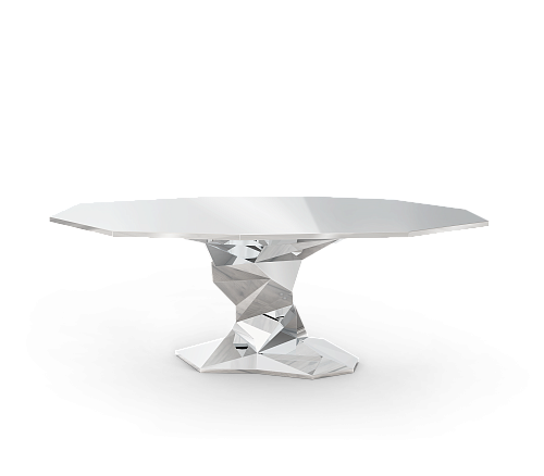 Bonsai zilveren luxe eettafel