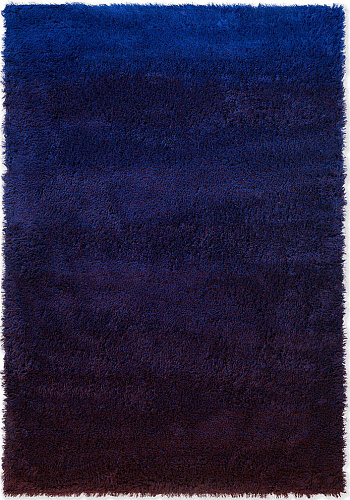 Shade High elektrisch blauw/aubergine vloerkleed