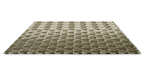 Houndstooth grijs vloerkleed