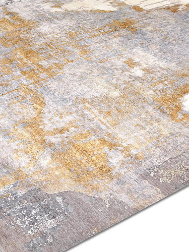 Tapis de luxe noué à la main Stereo or