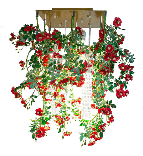 Lustre carré Red Roses