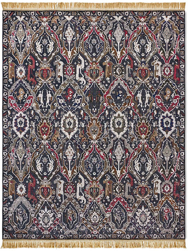 Tapis de luxe fait main KavaBagh noir