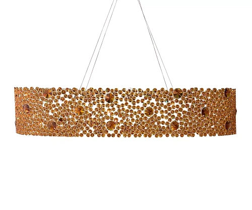 Lustre Éternelle ovale en verre bronze