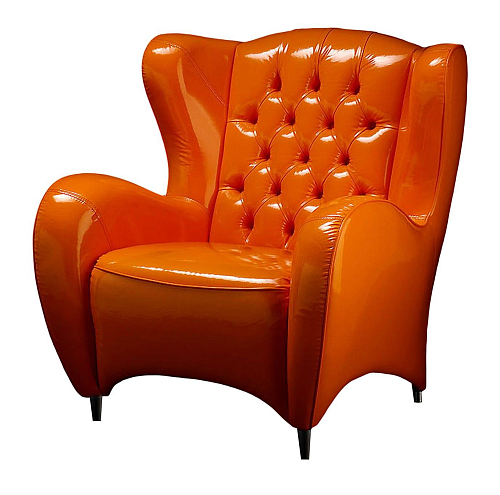 Fauteuil cognac Schinke