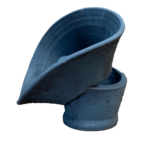 Marineblauwe handgemaakte vaas