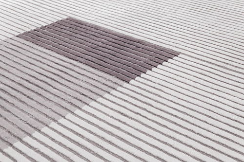 Hand-loom viscose Lines vloerkleed