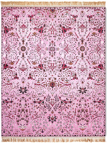 Teheran Pink handgemaakt luxe vloerkleed