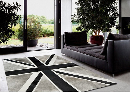 Union Jack koeienhuid vloerkleed