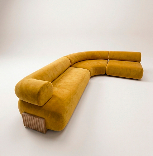 Canapé modulable en bois Carmel