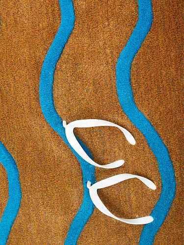 Tapis design tissé main Verdiazul