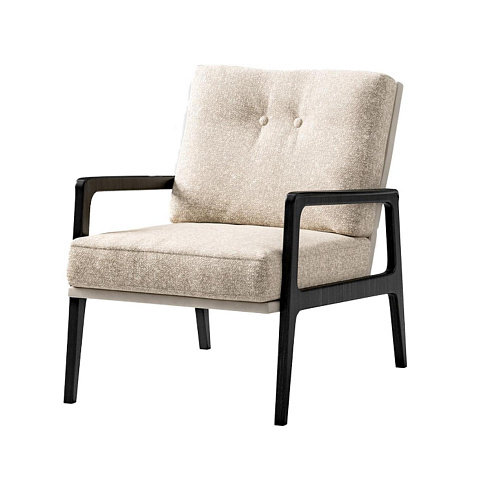 Fauteuil lounge à cadre laqué