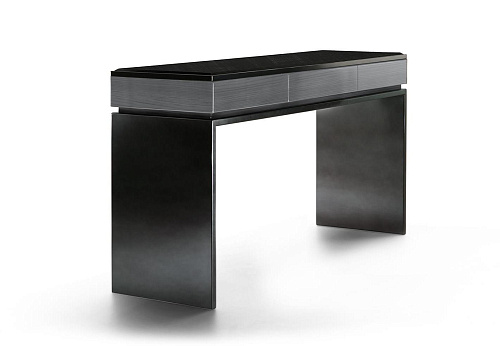 Zwarte console met lades